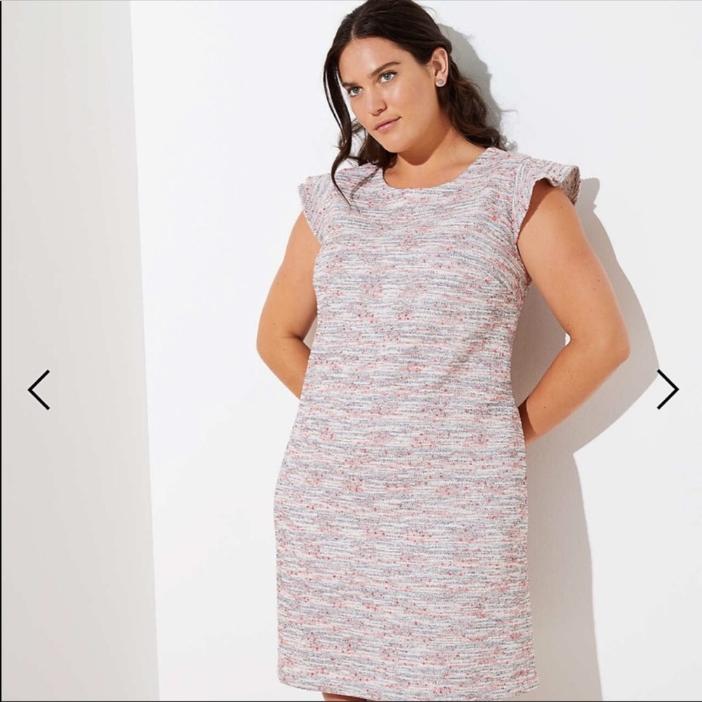 LOFT Flutter Sleeve Dress - LOFT Plus